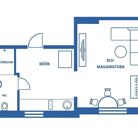 Tammsaare Pesa Apartment Parnu